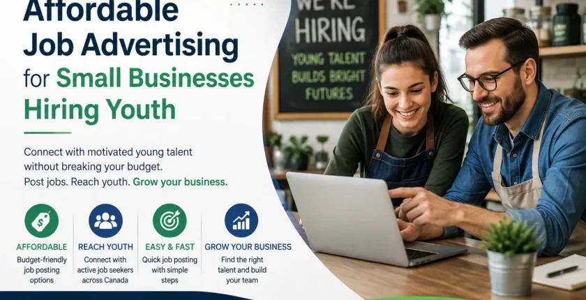 Affordable job advertising for small businesses hiring youth in Canada