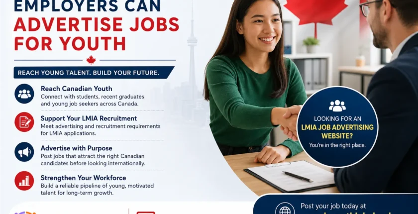 Canadian employers advertising youth jobs through an LMIA job advertising website