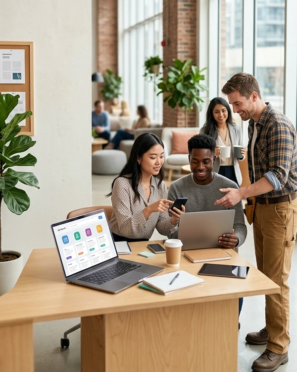 Canadian youth accessing employment opportunities through a youth job bank